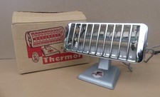Ancien chauffage radiateur THERMOR RIO vintage orientable métal chrome MARCHE