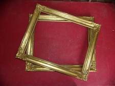 Paire De Cadres époque 19ème,  En Bois Doré.