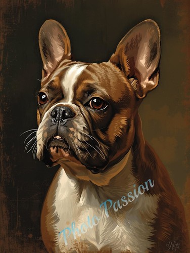 Photo bouledogue français - a4,