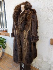 Manteau Long Fourrure Marron