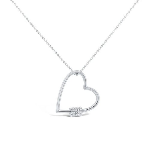 14k blanc diamant - or, collier