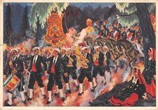 CPA ILLUSTRATEUR / HOMUALK / COMMINGES / LUCHON / RETRAITE DES GUIDES