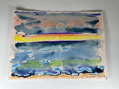 Carte vœux manuscrite 2003 - vœux,