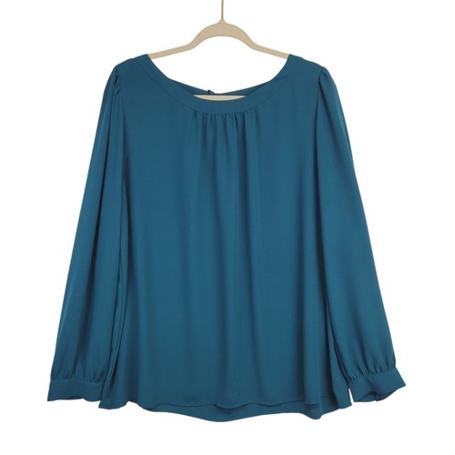 Ann taylor loft teal blouse - ann,