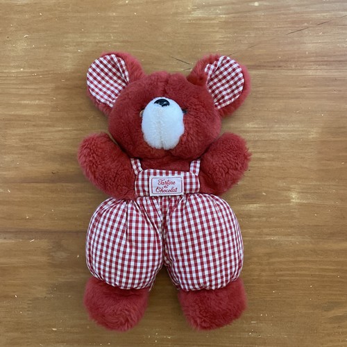 Doudou peluche souris rouge - doudou,