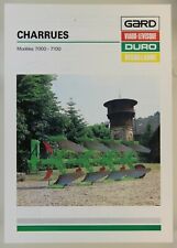 prospectus brochure Charrue DURO 7000 7100 tracteur tractor traktor prospekt