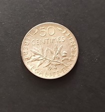 Pièce 50 centimes 1914