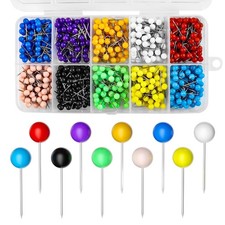 800-Piece Colored Map Pins -