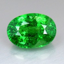 1,33 CTS 7,4 X 5,3 MM OVALE, ÉTONNANTE PIERRE PRÉCIEUSE TSAVORITE GRENAT...