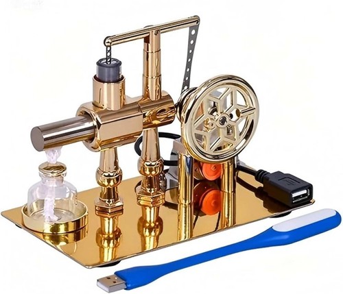Hot air stirling engine motor - air,