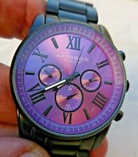 MONTRE AKRIBOS XXIV AK908PU SUISSE HOMME MAUVE A MULTIFONCTION,TBEG & FONCTIONS
