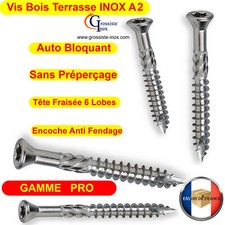 300x Vis 4x40mm Terrasse INOX