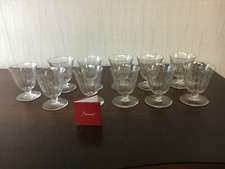 21 verres eau modèle Argentina cristal de Baccarat h : 11.5 cm (prix à la pièce)