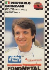 CARTE POSTALE PILOTE F1 GRAND PRIX SAISON 1986-1987 PIERCARLO GHINZANI OSELLA