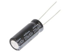 2 x condensateur UHE1J221MPD1TD : électrolytique THT 220uF 63VDC Ø10x25mm ±20...