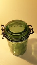 Bocal Ancien En Verre vert