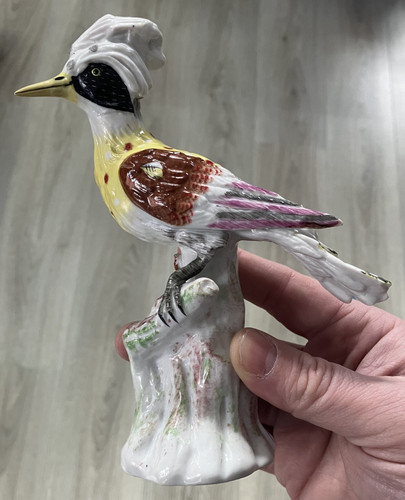 Bel oiseau huppé - oiseau, porcelaine