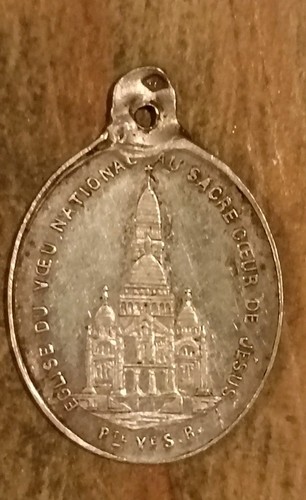 Antique religious medal - antique,