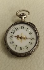 Montre de col en argent