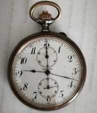 RARE MONTRE GOUSSET CHRONOGRAPHE LONGINES ANTIQUE POCKET WATCH