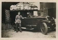 PHOTO ANCIENNE - VINTAGE SNAPSHOT - VOITURE AUTOMOBILE TACOT GALERIE BAGAGES-CAR