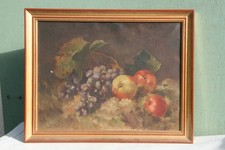 tableau peinture H/T nature morte signée L.Guital.