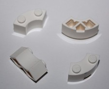 Lego Friends White Brick Round Corner ref 85080/set 7573 41007 5770 75021 10213 