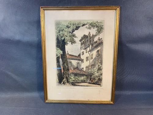 Ancien cadre photo - en, bois