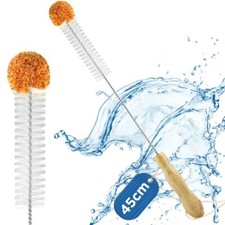 Goupillon Bouteille 45cm Ecouvillon Bouteille Brosse Bouteille avec Tête en L...