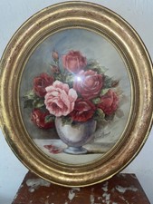 Aquarelle Madeleine Renaud 58x50  Superbes Couleurs Cadre D Art Nature Morte