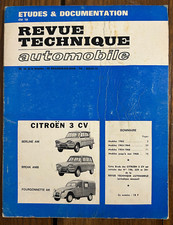 Revue Technique Automobile RTA Citroen 3 Cv AMI FOURGONNETTE AK 1969