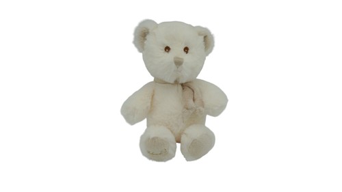 Peluche ours blanc taupe