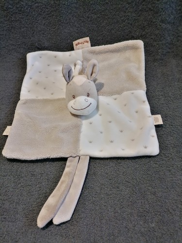 Doudou plat âne noa beige - plat,