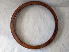 cadre rond art déco bois