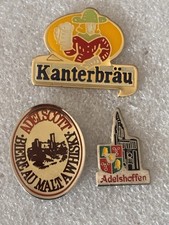3 X pin's thème divers bière beer pins adelshoffen Kanterbräu Adelscott Pin