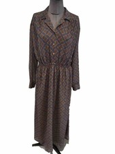 Superbe Robe Longue Fluide Légère American Vintage 38 Jamais Porté 