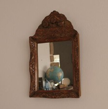 ANCIEN PETIT MIROIR AU MERCURE