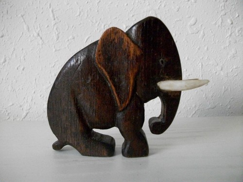 Statuette éléphant côte - éléphant, :
