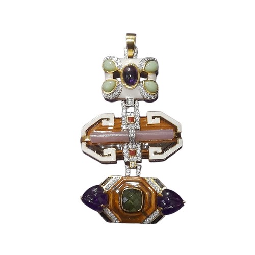 Pendentif totem pierre - pendentif,