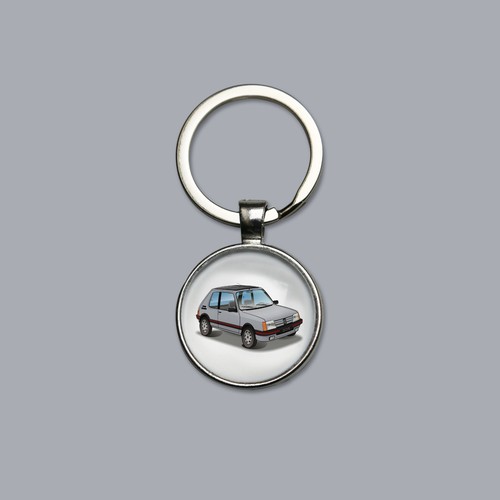 Porte clés peugeot - porte-clés, 205