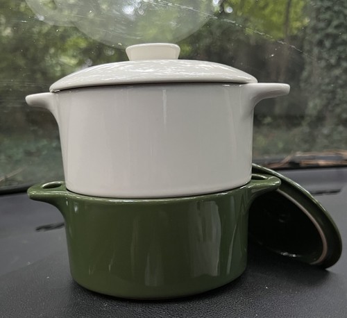 Mini round ceramic cocotte set - cocotte,
