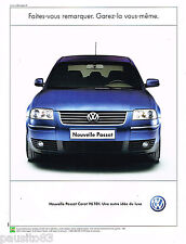 PUBLICITE ADVERTISING 065  2001  VOLKSWAGEN  PASSAT CARAT V6 TDI