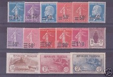 FRANCE STAMP ANNEE COMPLETE 1926 YVERT N° 217/232 , 15 TIMBRES NEUFS xx TTB V191