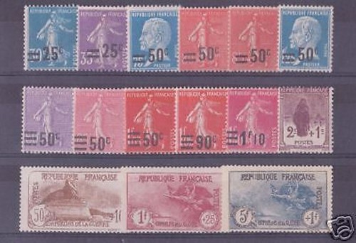 France stamp annee complete - annee,