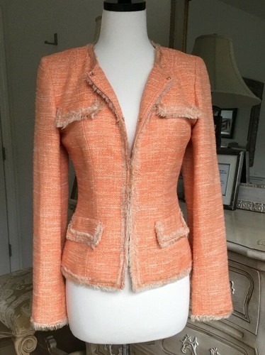 Bill blass orange jacket tweed - blass,