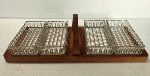 Plateau serviteur bois ancien - serviteur,