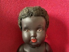 SUPERBE POUPEE ANCIENNE BAIGNEUR CONVERT NANOUMA NOIR EN CELLULOID 