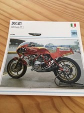 Ducati 600 Pantah TT2 1981 Carte moto Collection Atlas Italie