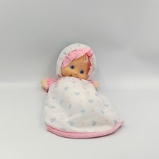Poupée Puffalump rose blanc bleu étoiles ours FISHER PRICE 1990 - 29045