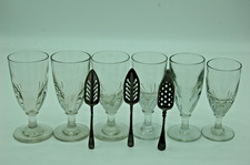 6 Verres à Absinthe Anciens -